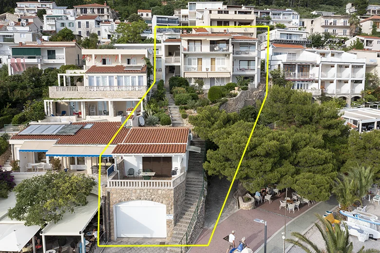 Apartments Pavica, aerial view