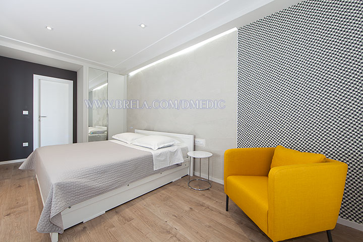 Apartments Juri, Brela Soline - recent high quality decorated bedroom