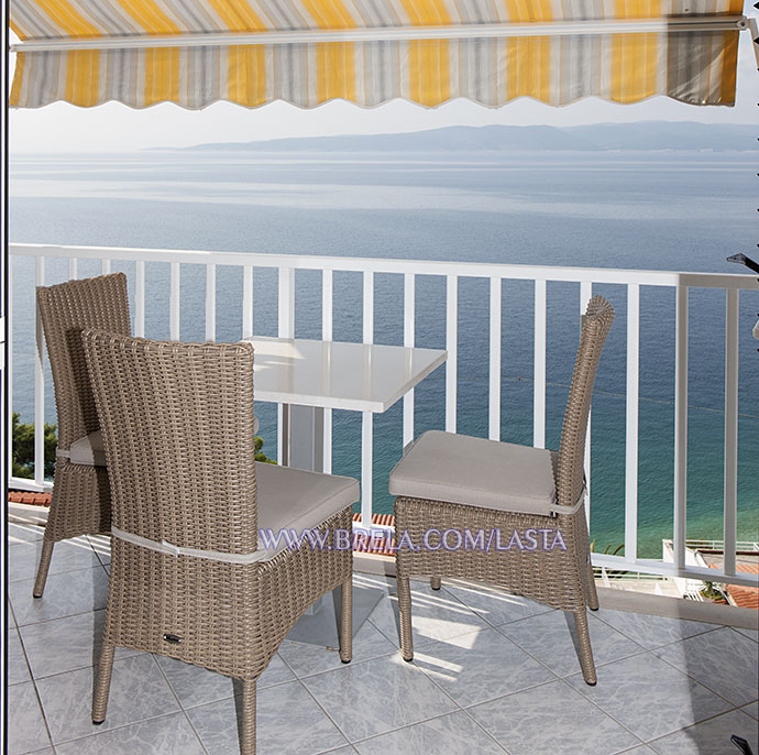 Apartment Lasta, Brela Soline - balcony with sea view