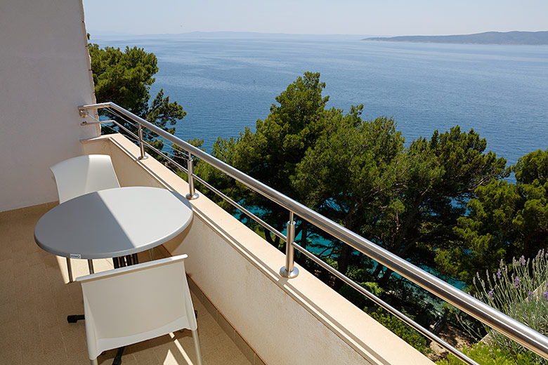 apartments Ruica, Brela - balcony with sea view