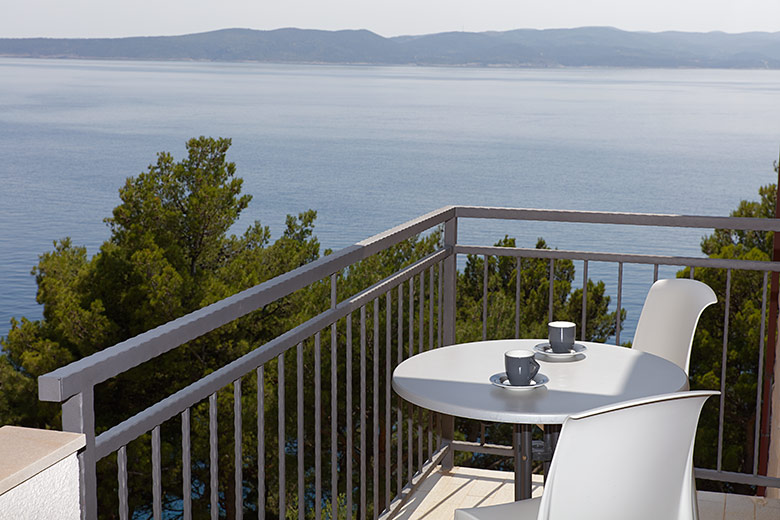 apartments Ruica, Brela - balcony with sea view