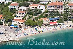 Brela Soline - central Brela - beaches, yacht marine, restaurants, shops