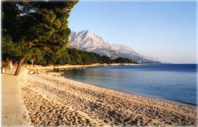 Brela - nat�rliche Strand - am besten in Kroatien