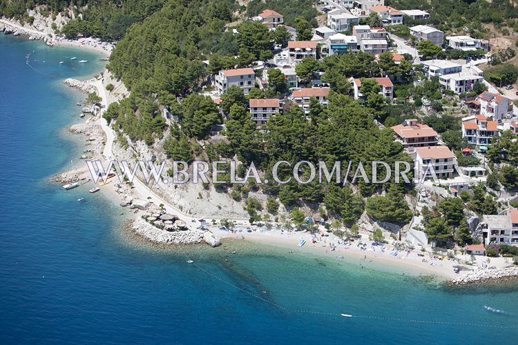Aerial view on Brela Stomarica beach