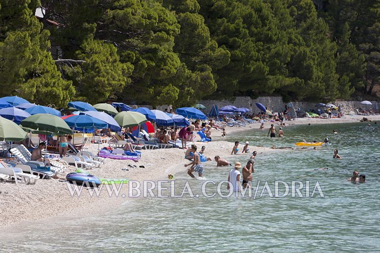 Beach in Brela, Croatia