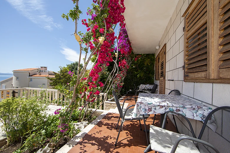 Apartments Villa Ambasador, Brela - balcony with seaview