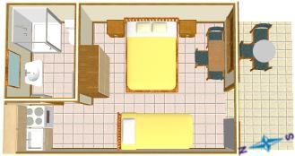 Apartments Villa Ambasador, Brela - plan