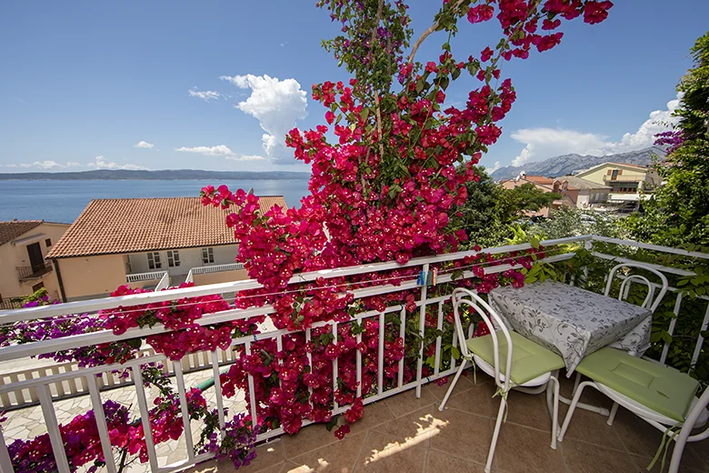 Apartments Villa Ambasador, Brela - balcony with seaview