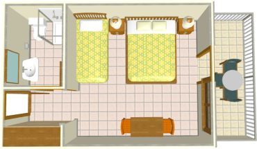 Apartments Villa Ambasador, Brela - apartment plan