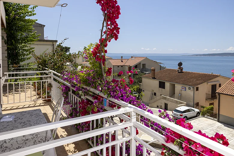 Apartments Villa Ambasador, Brela - balcony with seaview