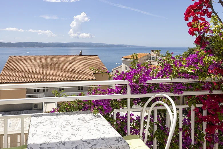 Apartments Villa Ambasador, Brela - balcony with seaview