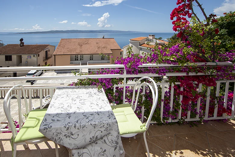 Apartments Villa Ambasador, Brela - balcony with seaview