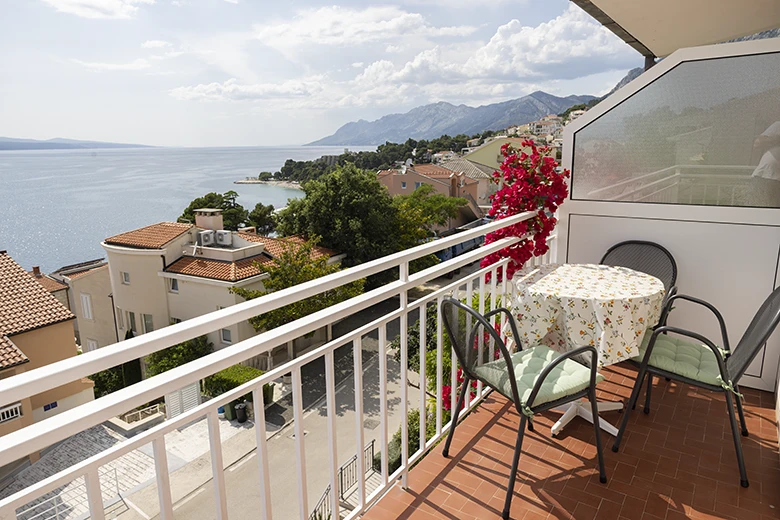 Apartments Villa Ambasador, Brela - balcony with seaview