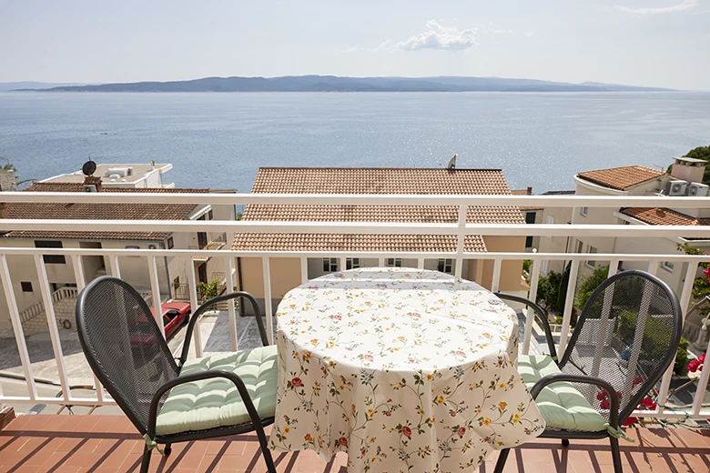 Apartments Villa Ambasador, Brela - balcony with seaview