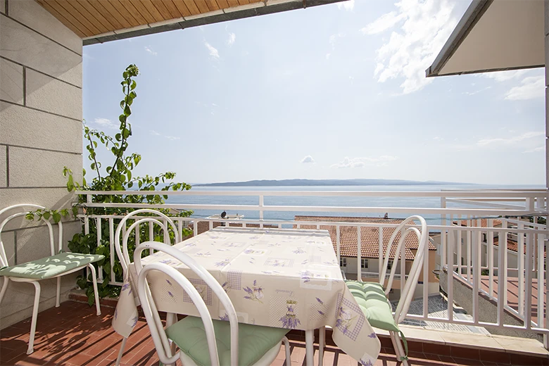 Apartments Villa Ambasador, Brela - balcony with seaview