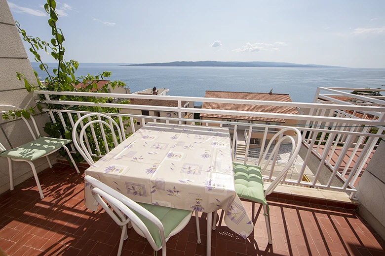 Apartments Villa Ambasador, Brela - balcony with seaview