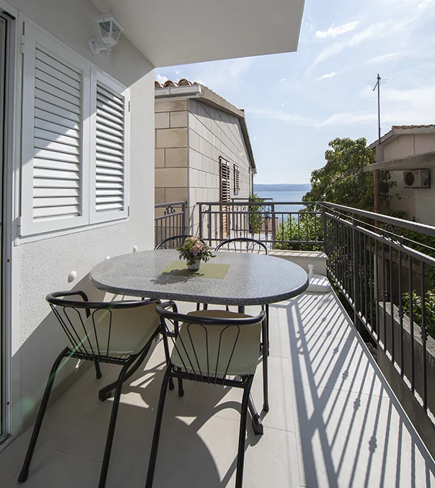 Apartments Villa Ambasador, Brela - balcony with seaview