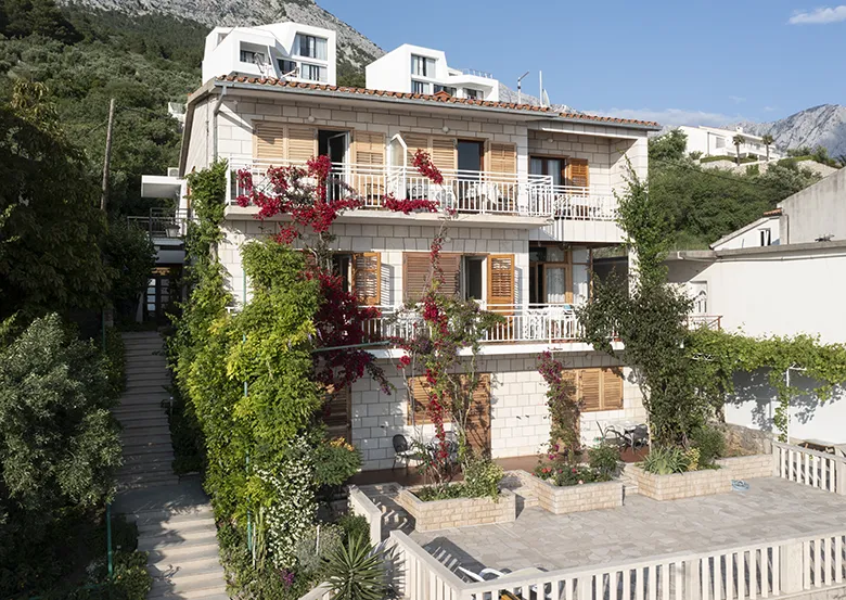 Apartments Villa Ambasador, Brela - aerial view of house