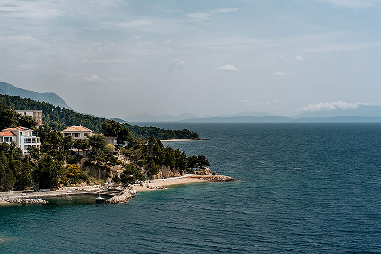 Villa Amore apartments, Brela - balcony with sea view