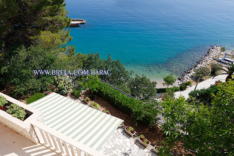 apartments Bara, Brela - balcony with sea view