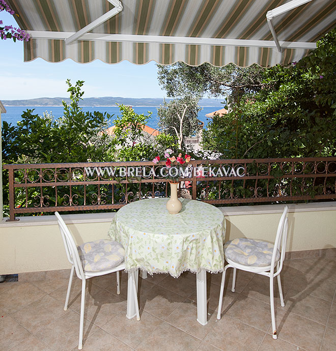 Villa Libertas, Brela - balcony with seaview