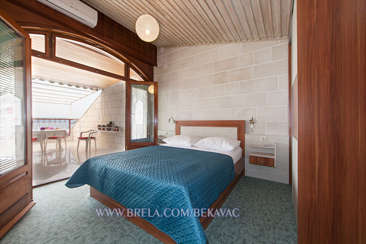 Villa Libertas, Brela - bedroom with sea view