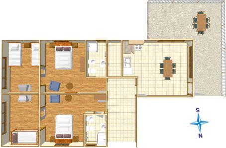 Apartments Bikin, Brela - plan