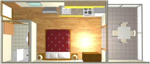 Apartments Bikin, Brela - plan