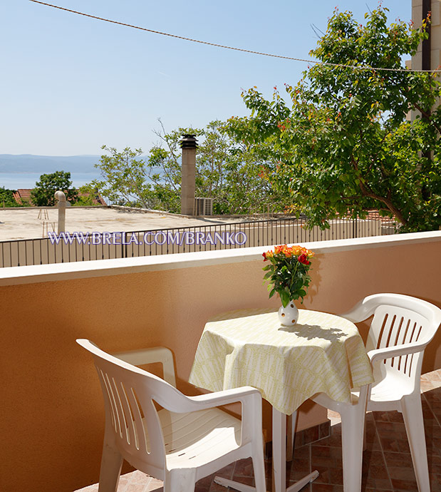 Apartments Branko, Brela - balcony