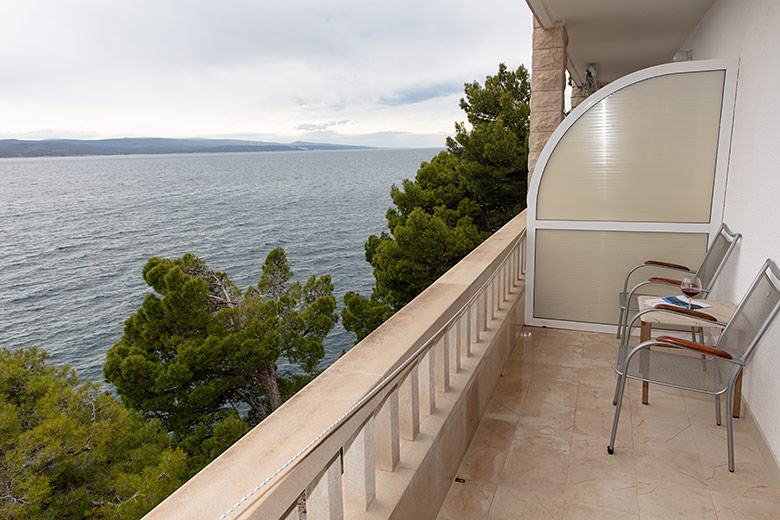 Apartments Brelasunshine, Brela - balcony with seaview