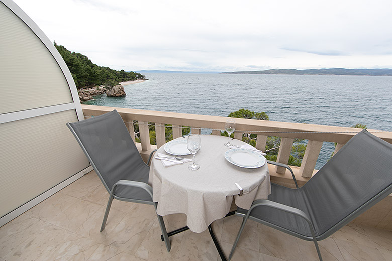 Apartments Brelasunshine, Brela - balcony with seaview