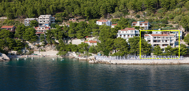 Brela Podrače beach and apartment Brelasunshine, owner Toma Šošić