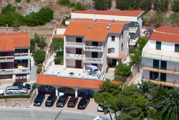 Apartments Dajana, Brela - aerial view