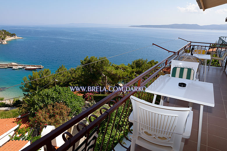 Apartments Darko, Brela - balcony with sea view