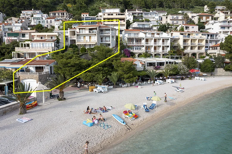 Apartments Pavica, aerial view