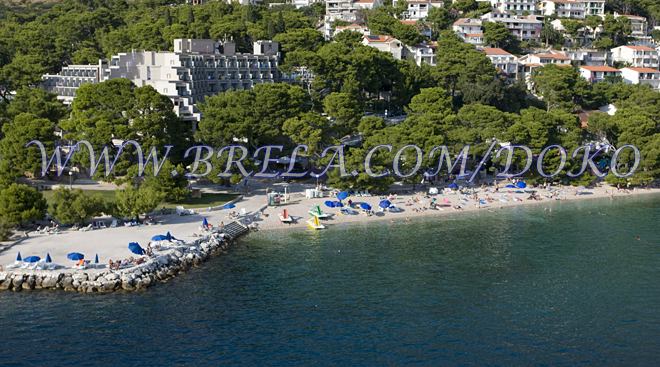 hotel Soline, aerial view