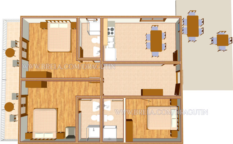 Apartments Dragutin Brela - plan