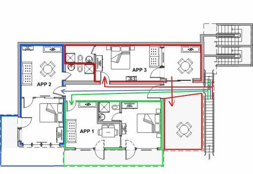 Apartments StoMarica, Brela - plan