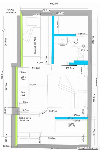 Apartments StoMarica, Brela - plan of the apartment