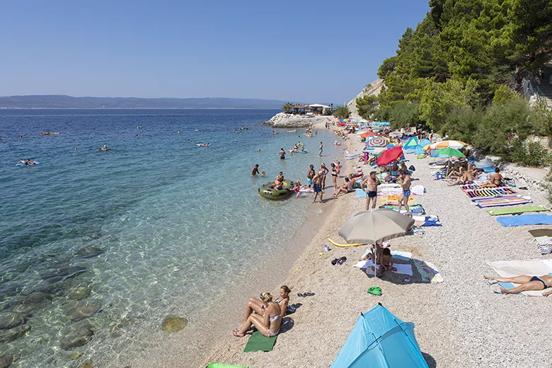 beach Stomarica, Brela