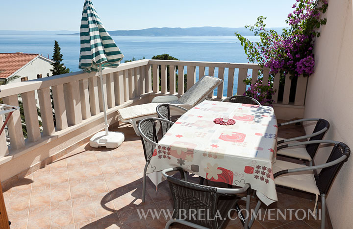 large terrace with seaview