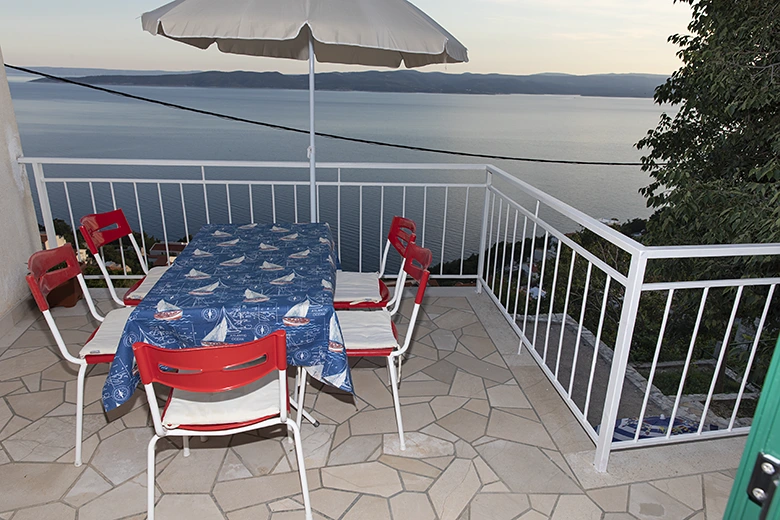 balcony with sea view