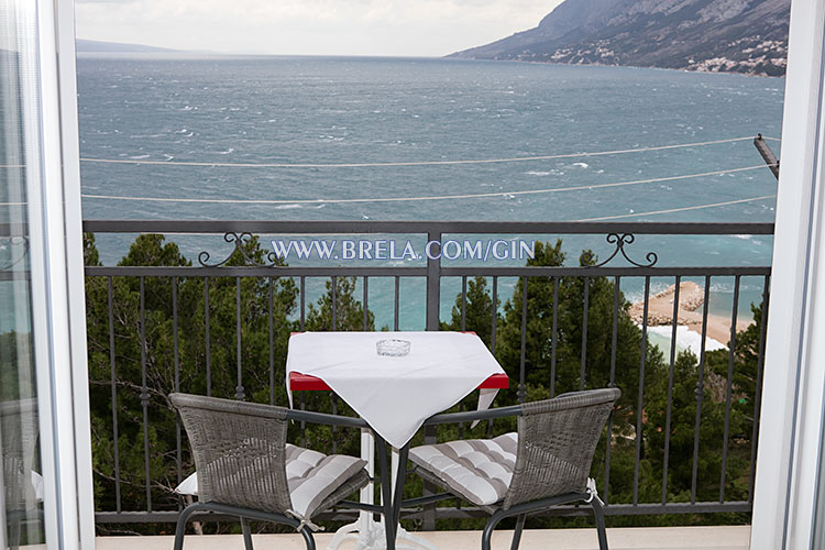 balcony with sea view