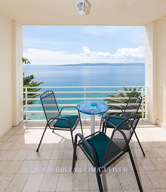 balcony overlooking the sea