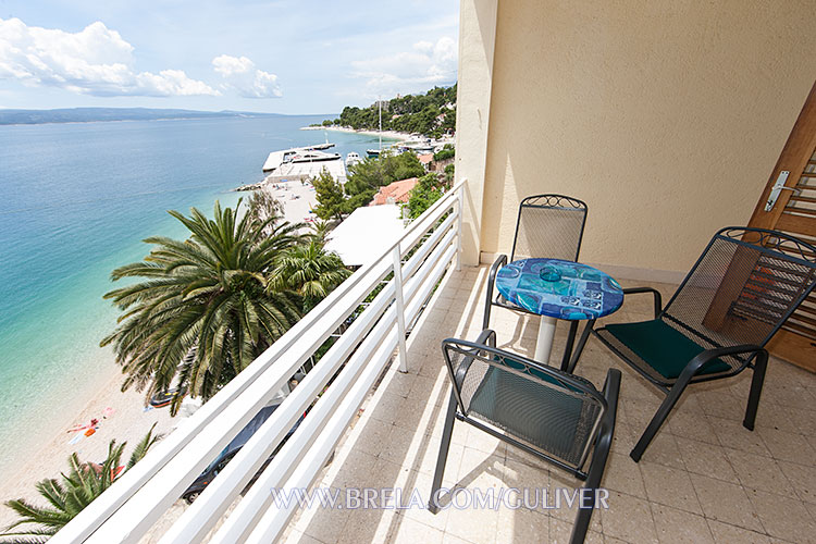 balcony overlooking the sea