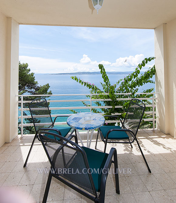 balcony with sea view