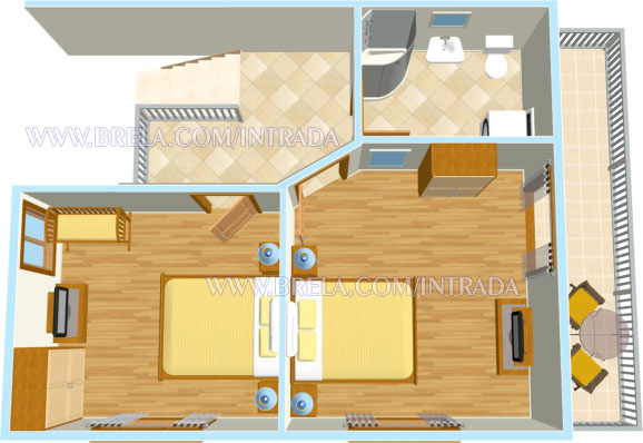 apartment's plan - second floor