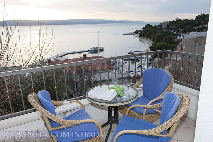 Villa Intrada, Brela Soline - sea view from balcony