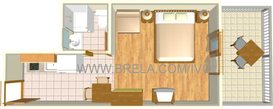 Apartments Marija, Brela - plan