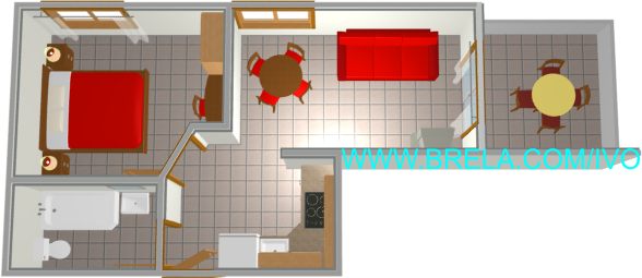 Apartments Marija, Brela - plan